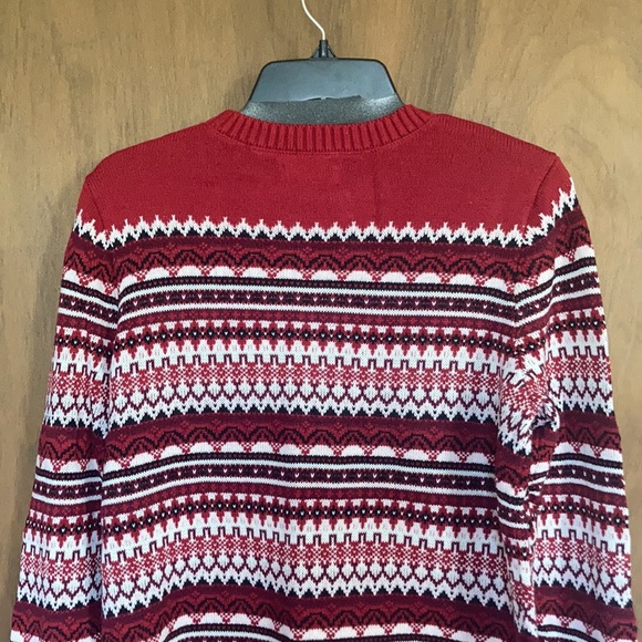 Relist 2/21 ❌ Croft & barrow classic crewneck fair isle sweater LP - Picture 14 of 16